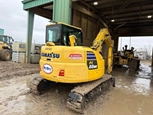 Back of used Excavator in yard,Back corner of used Excavator for Sale,Used Excavator for Sale